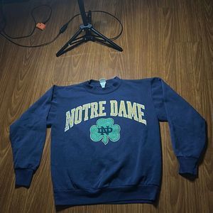 Vintage, notre dame, medium, navy blue, crewneck